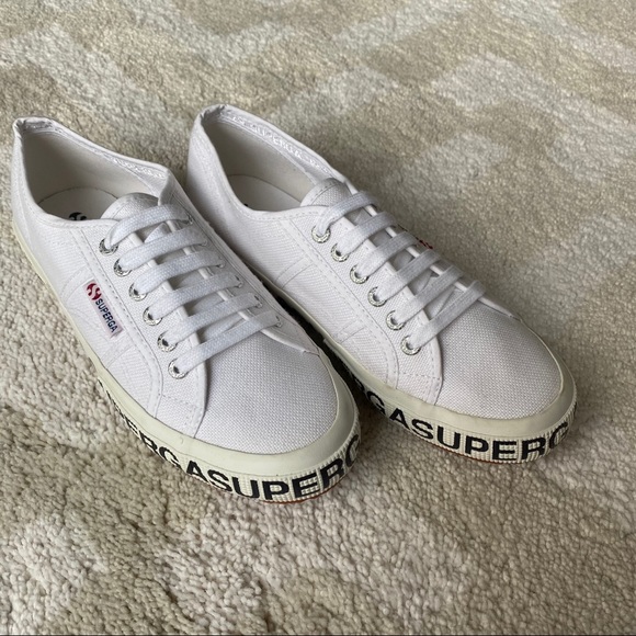 Superga Shoes - SUPERGA White Canvas Sneakers 2750
